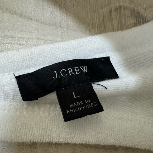 J Crew White Terry Cloth Swim Coverup Dress Sleeveless Large - Picture 5 of 8